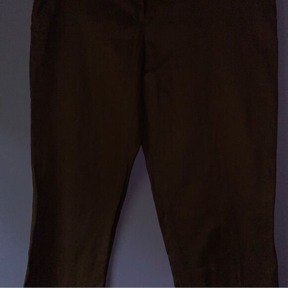 Loft 4P Linen Blend Trouser Brown Pants Lagenlook - Picture 4 of 9